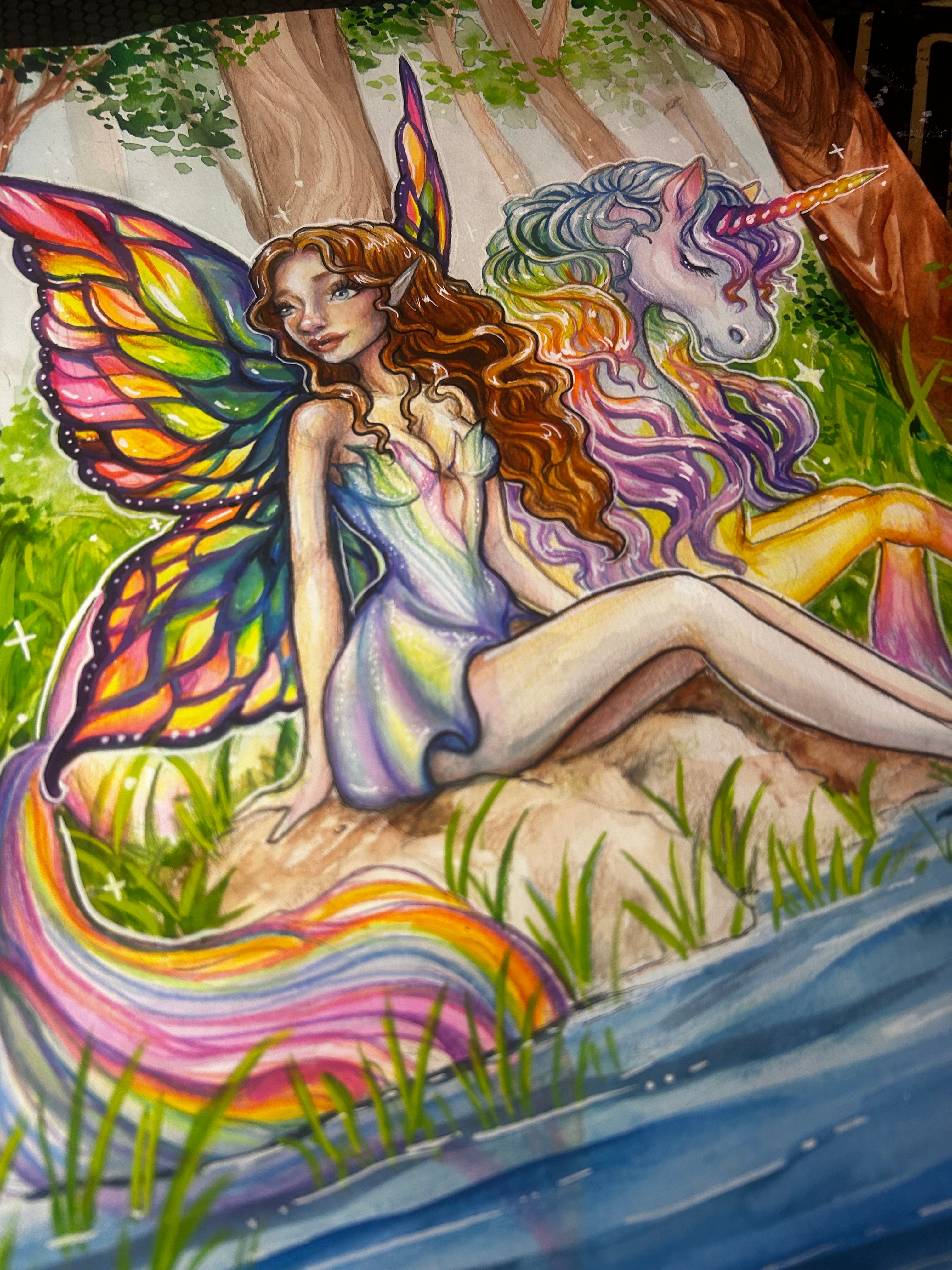 Glimmering sunlight fairy