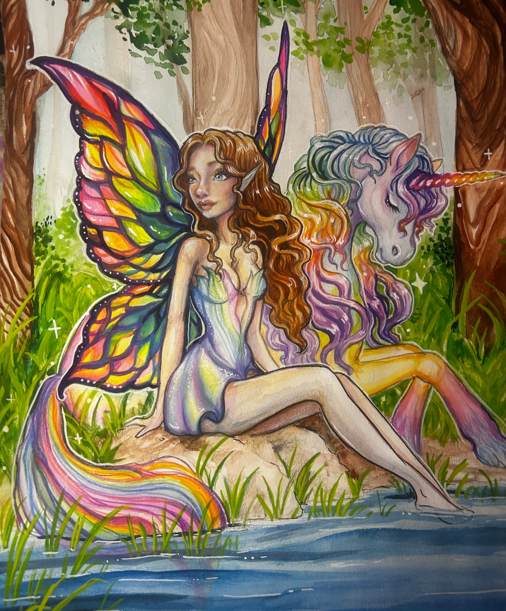 Glimmering sunlight fairy